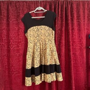 Effie’s Heart Yellow & Black Hot Air Balloon Cotton Dress